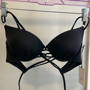 Shade & Shore Push Up Bikini Top Size 34C NWT
